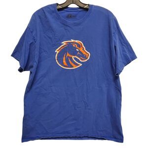 BOISE STATE BRONCOS Shirt Adult XL Blue BIG Horse Logo RUSSELL College Football